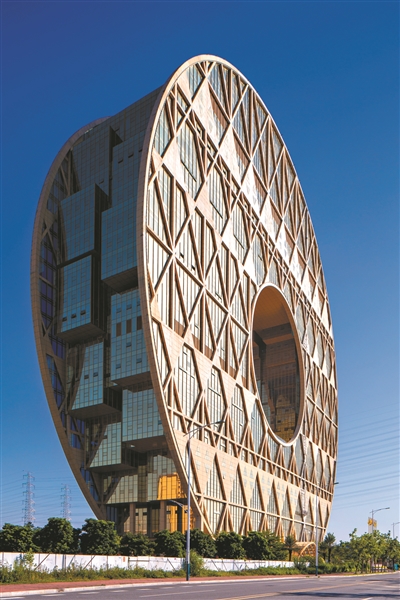 ⑤ 廣州圓大廈 由意大利人約瑟夫設(shè)計(jì)，高138米高、外圓直徑146