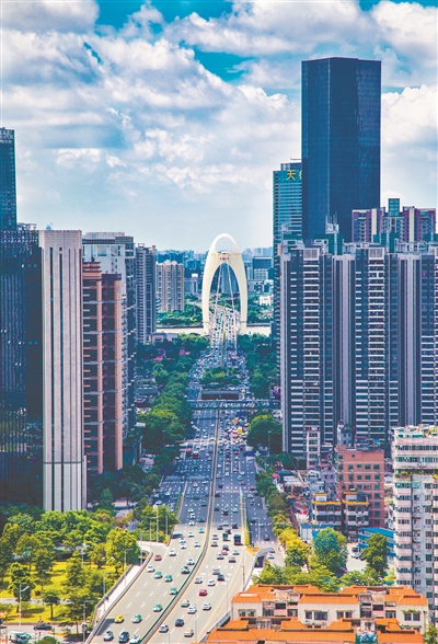 經(jīng)過多日雨水洗刷,廣州大氣非常通透。