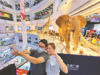 正佳廣場打造動物標本展為消費者帶來全新的購物體驗。 正佳廣場打造動物標本展為消費者帶來全新的購物體驗。