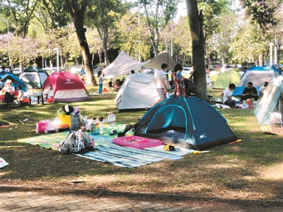 廣州, 假日露營“熱”不斷升溫1.jpg