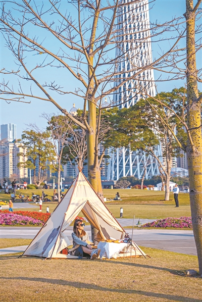 廣州, 假日露營“熱”不斷升溫2.jpg