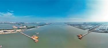 南沙萬龍大橋進入主體施工階段