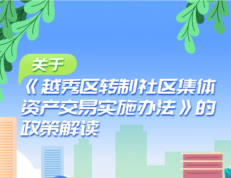 【一圖讀懂】關于《越秀區轉制社區集體資產交易實施辦法》的政策解讀